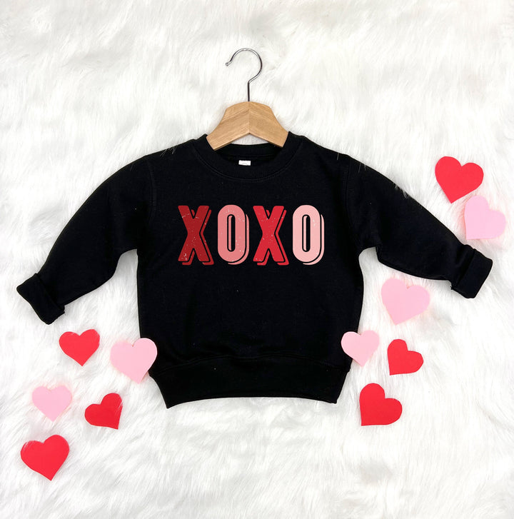 Distressed XOXO Kids Sweatshirt