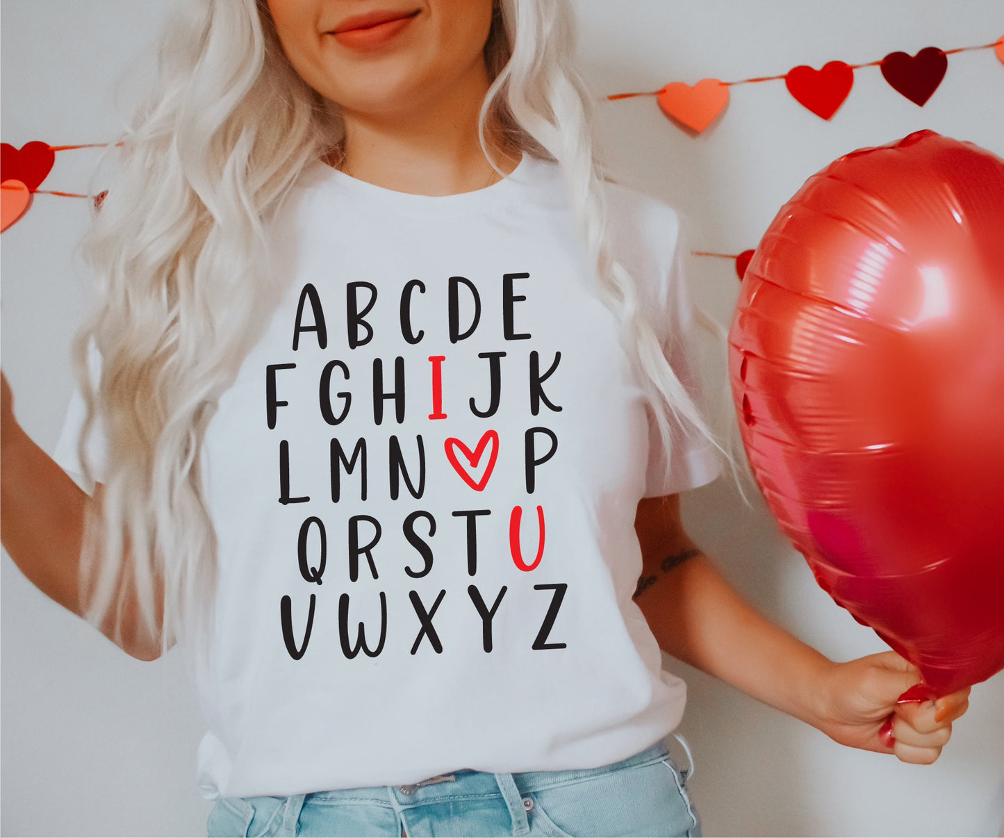 ABC I❤️U Adult T-shirt