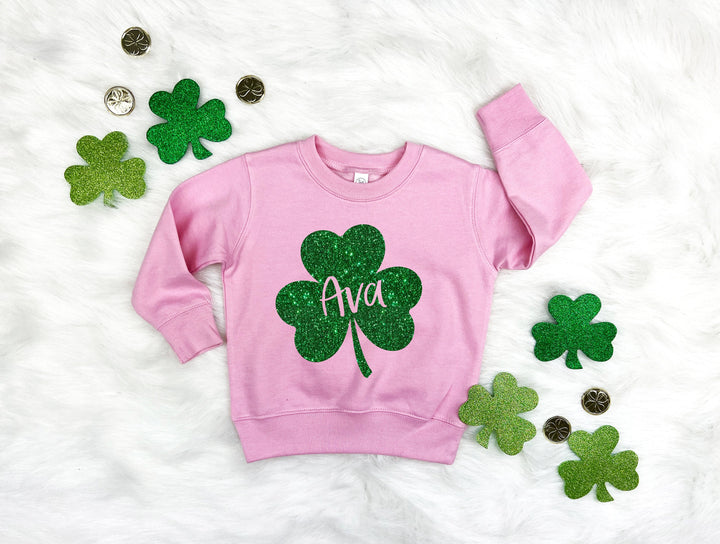 Personalizable Shamrock Kids Sweatshirt