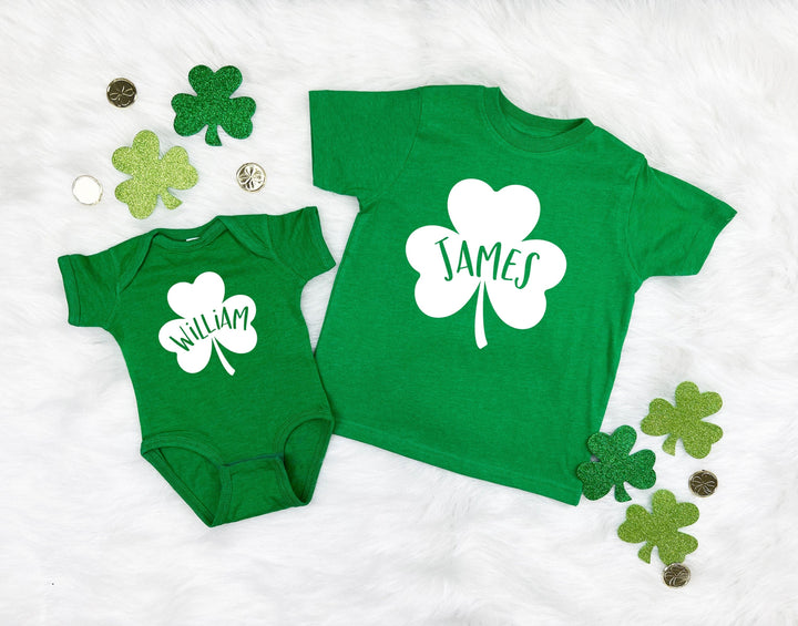 Personalizable Shamrock print version Infant Bodysuit