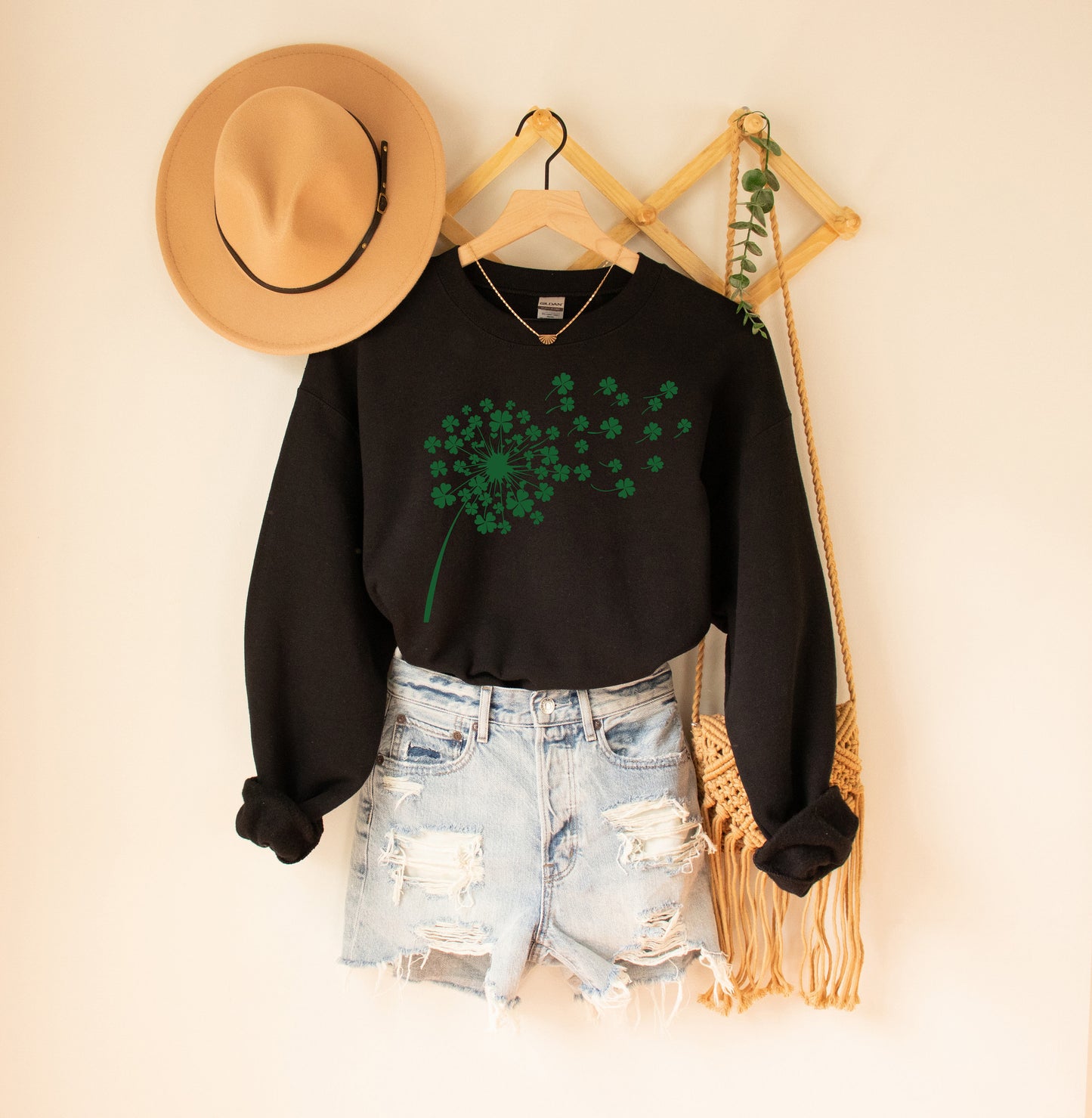 Shamrock Dandelion Adult Sweatshirt