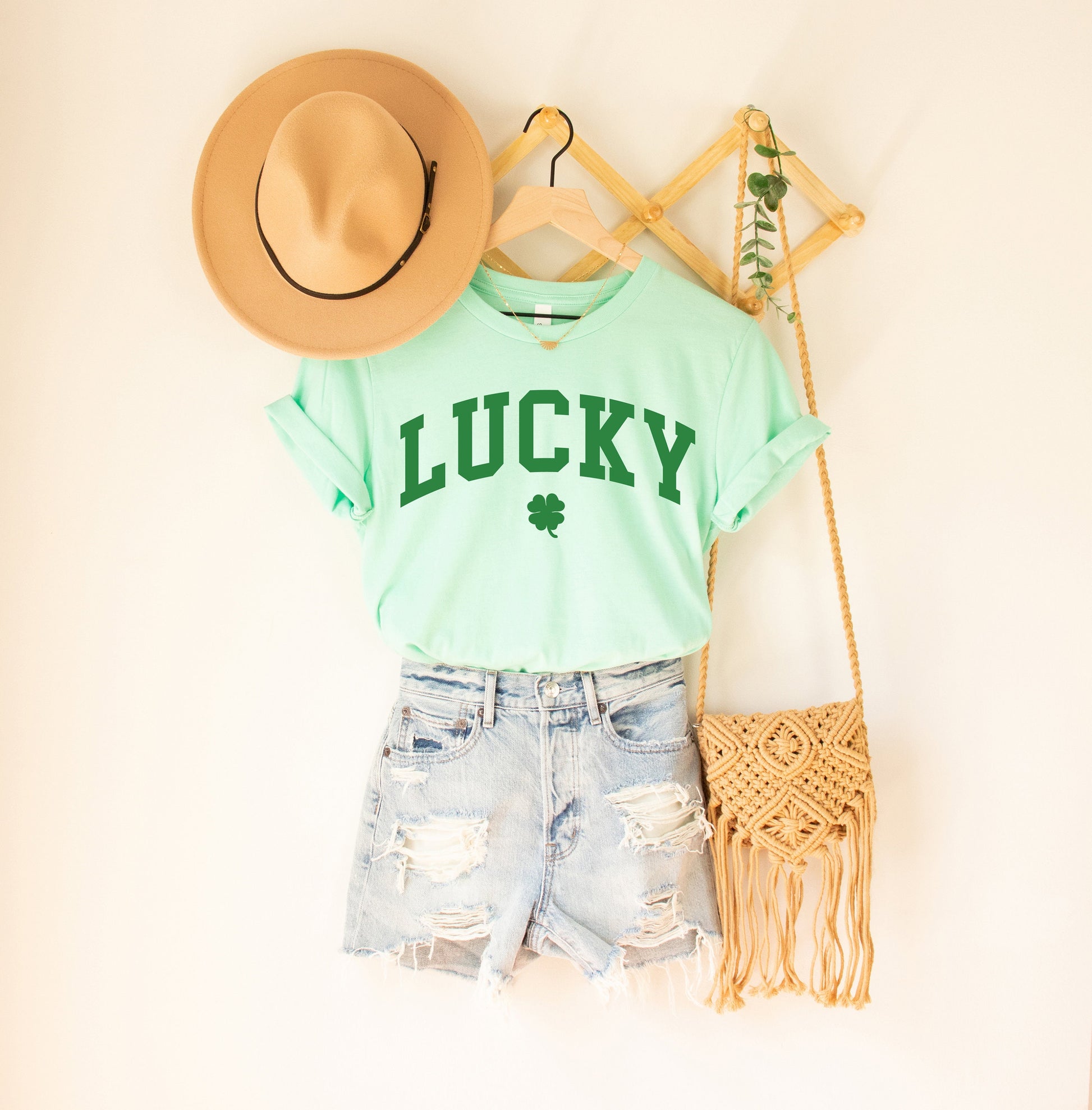 Lucky Varsity Adult T-shirt