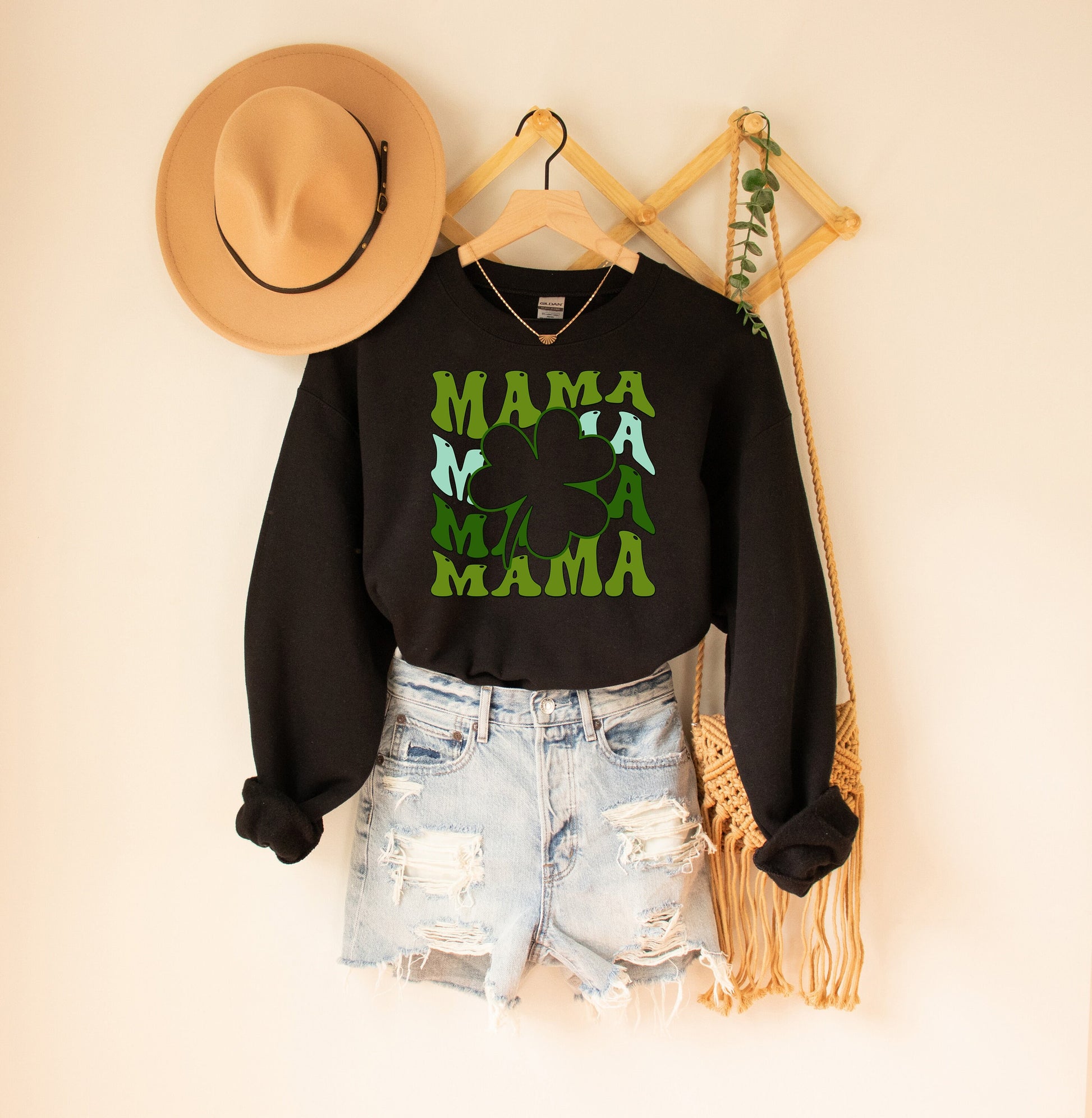 Mama Shamrock Adult Sweatshirt