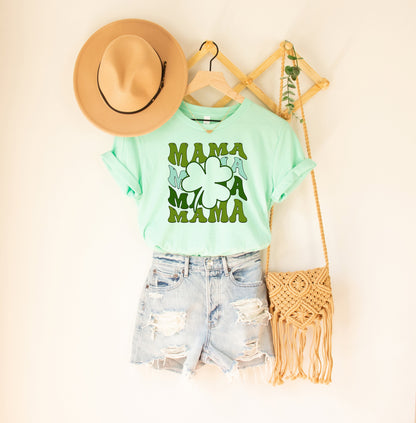 Mama Shamrock Adult T-shirt