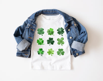 Watercolor Shamrock Kids T-shirt