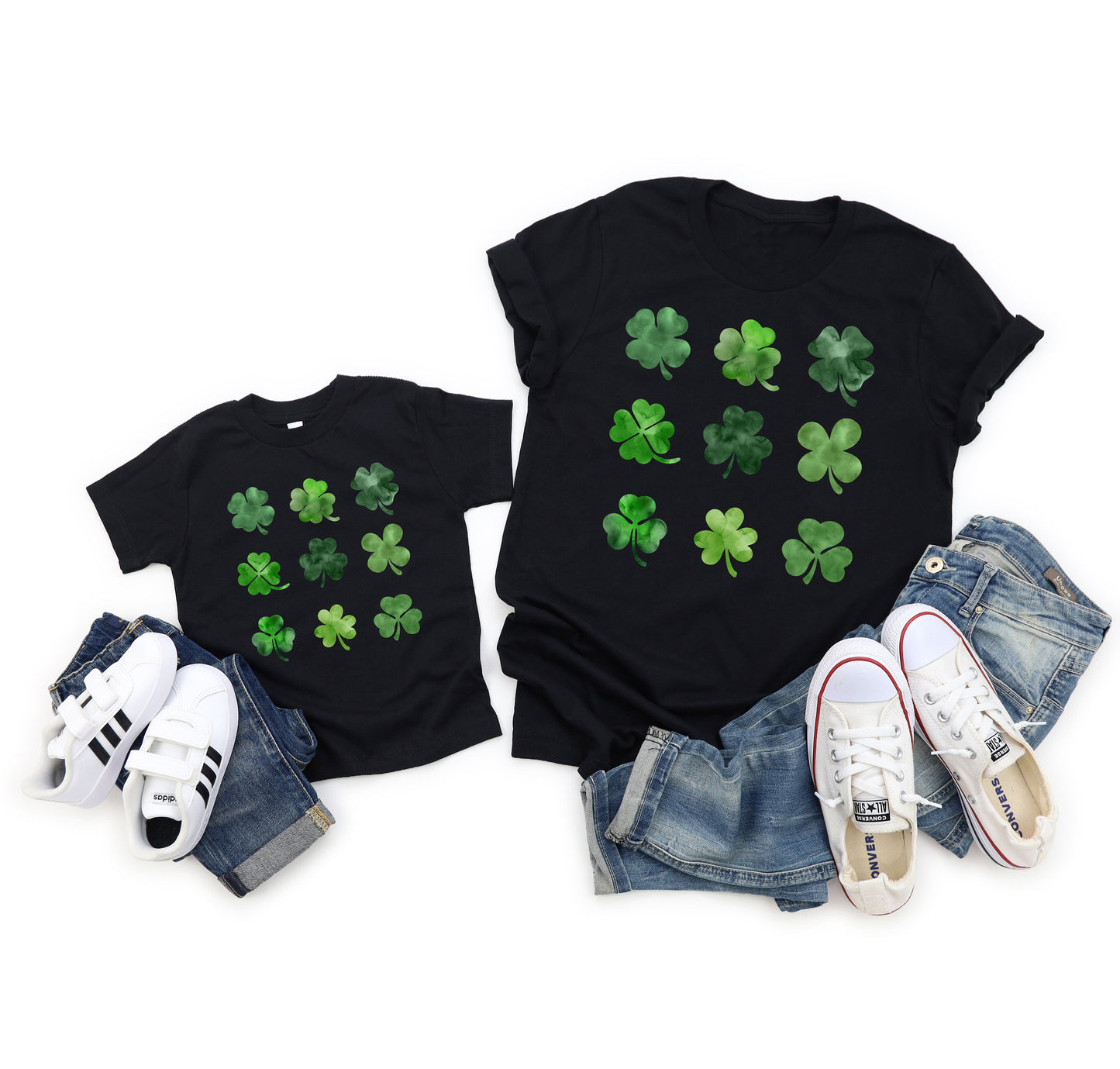 Watercolor Shamrock Kids T-shirt