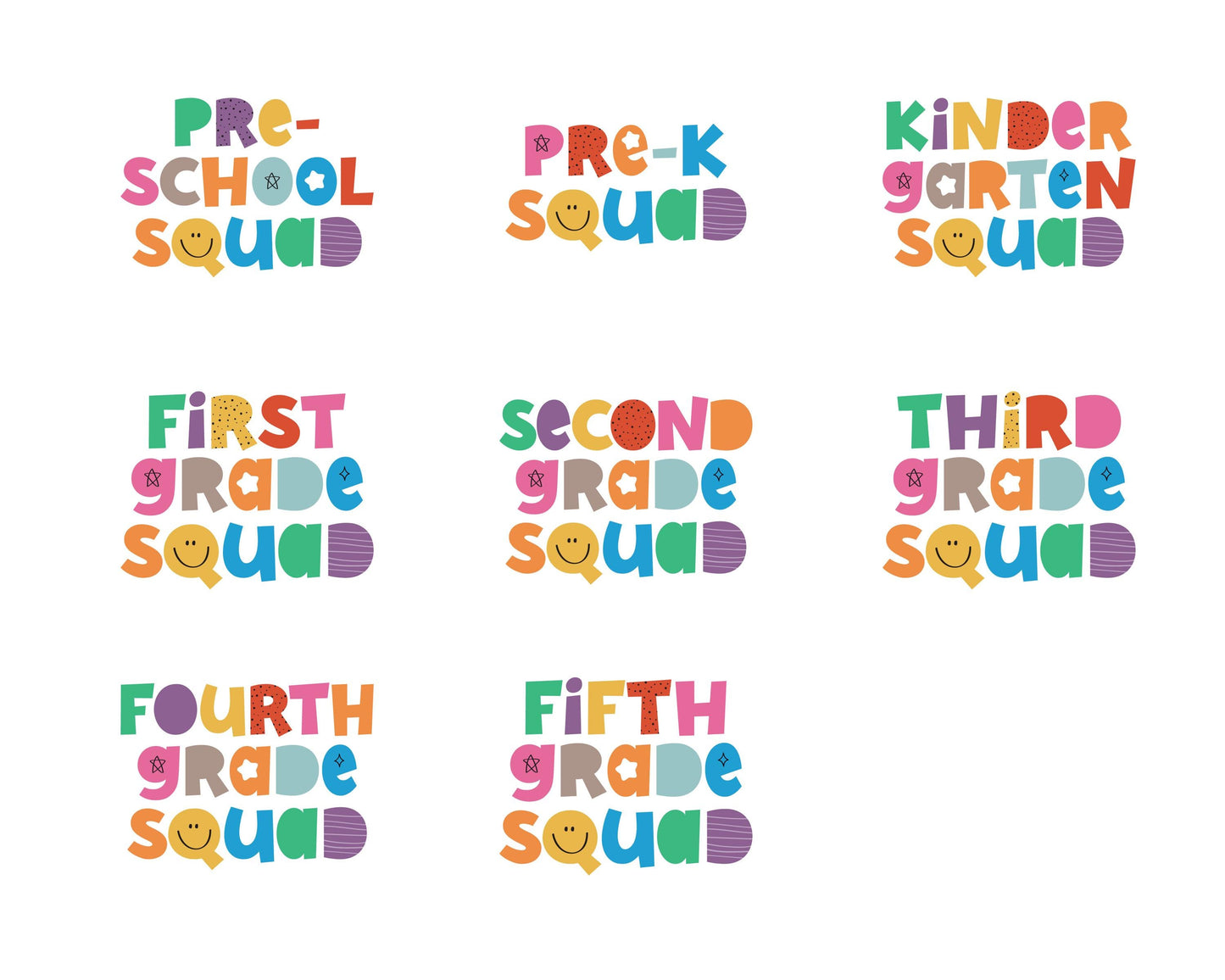 Choose Your Grade - School Squad Adult T-Shirt
