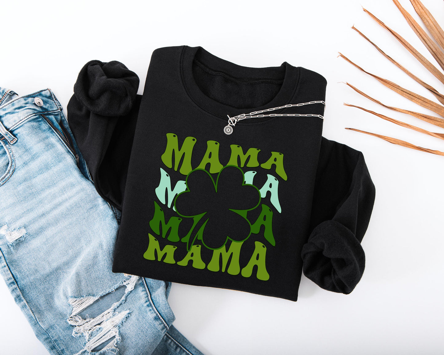 Mama Shamrock Adult Sweatshirt
