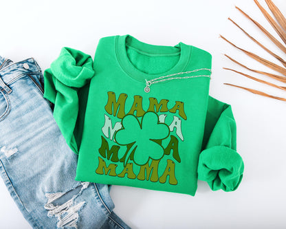 Mama Shamrock Adult Sweatshirt