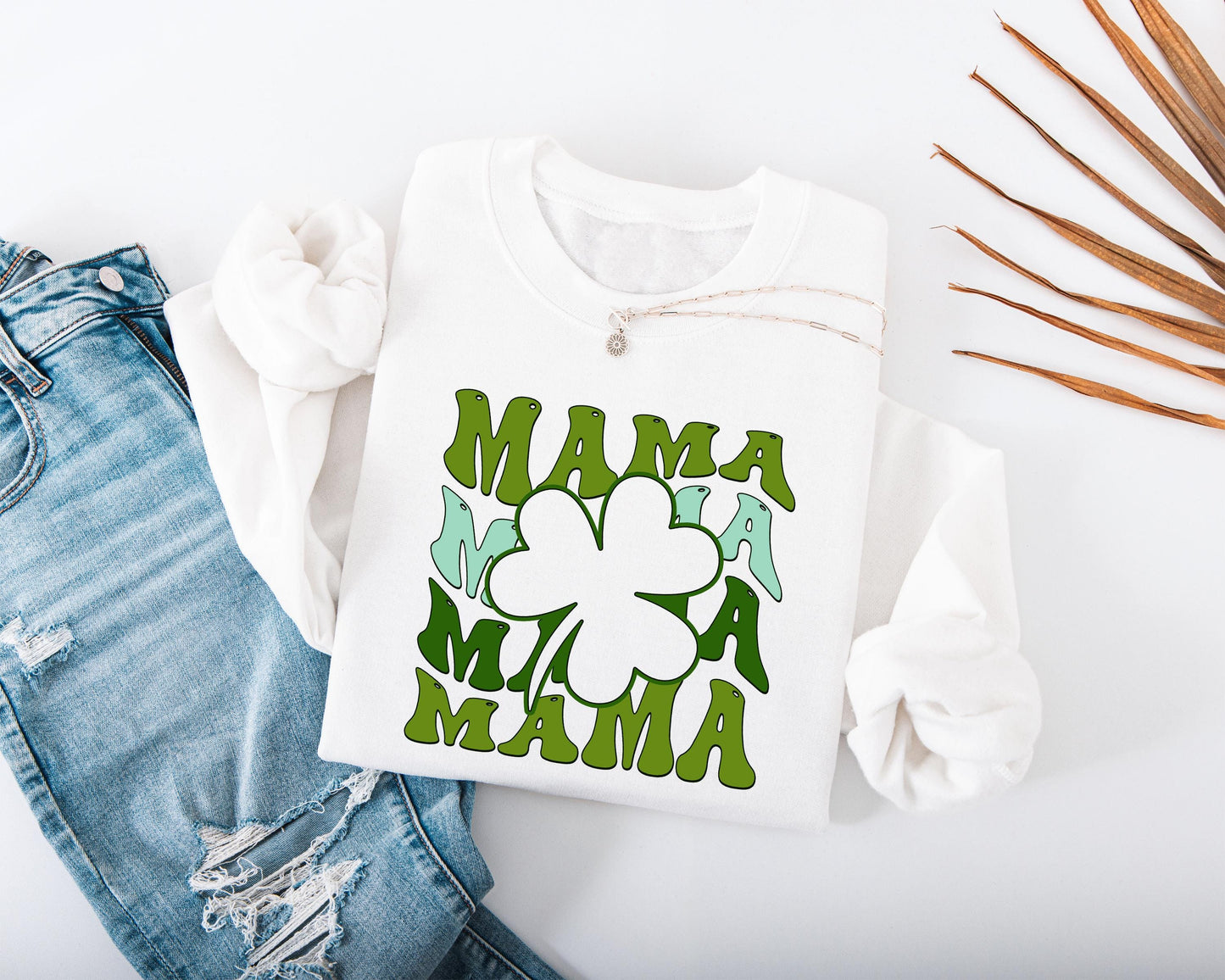 Mama Shamrock Adult Sweatshirt