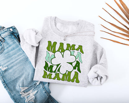 Mama Shamrock Adult Sweatshirt