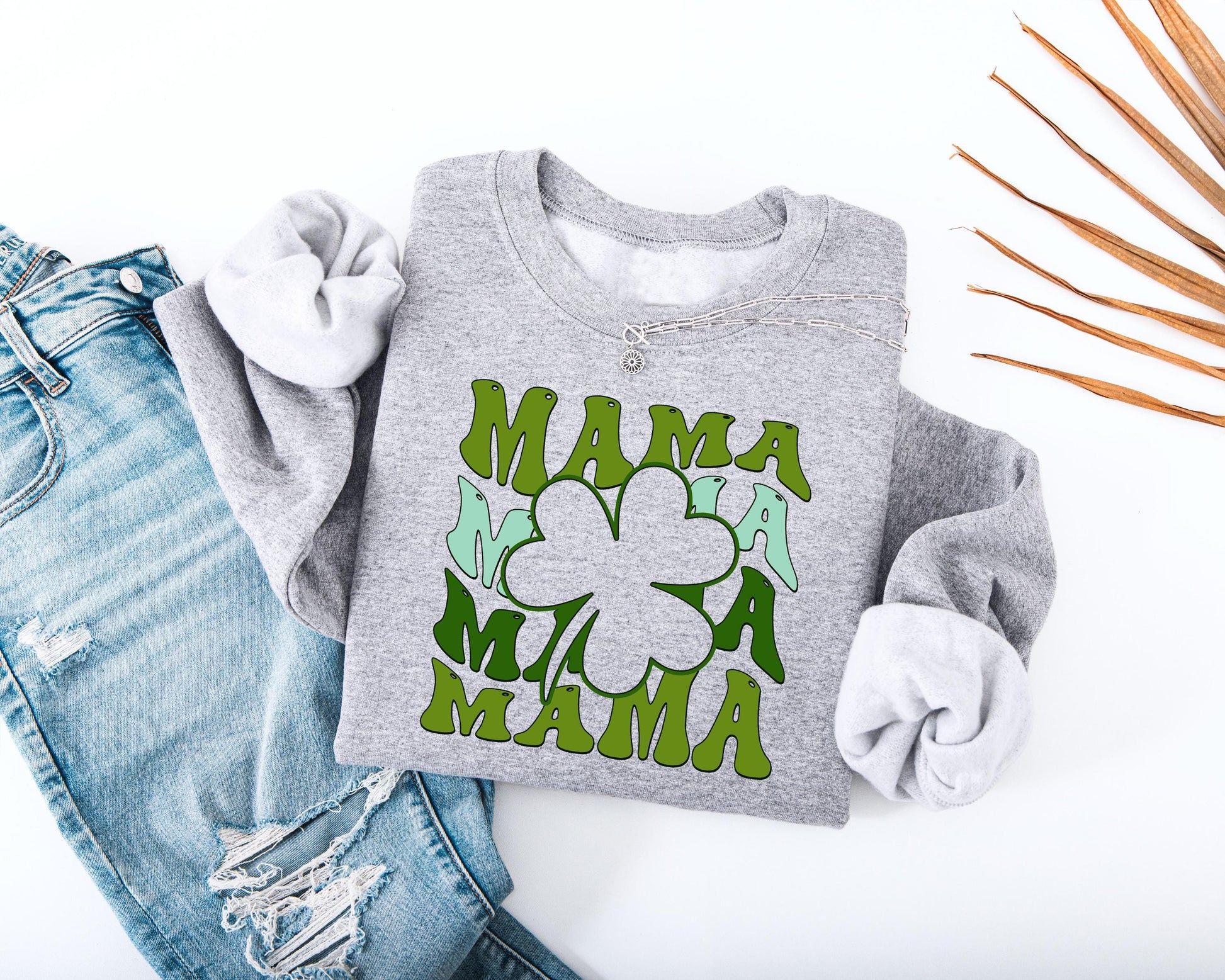 Mama Shamrock Adult Sweatshirt