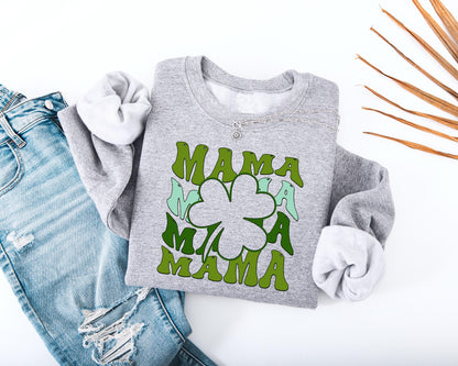 Mama Shamrock Adult Sweatshirt