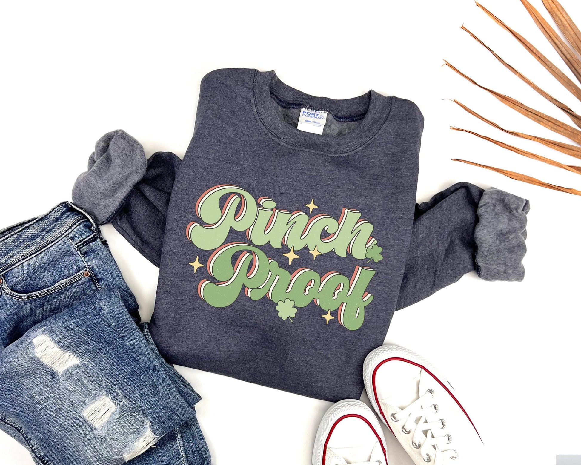 Retro Pinch Proof Adult Sweatshirt