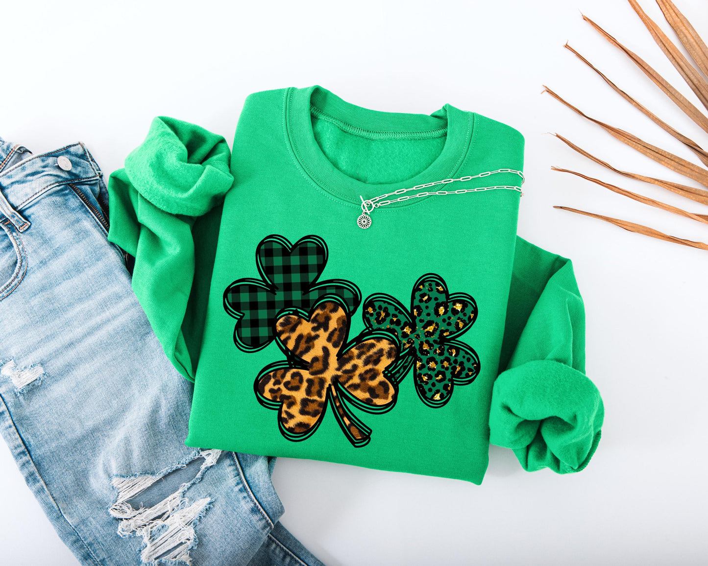 Three Shamrocks Kids Sweatshirt