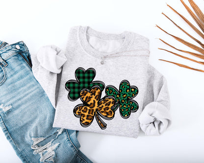 Three Shamrocks Adult Sweatshirt