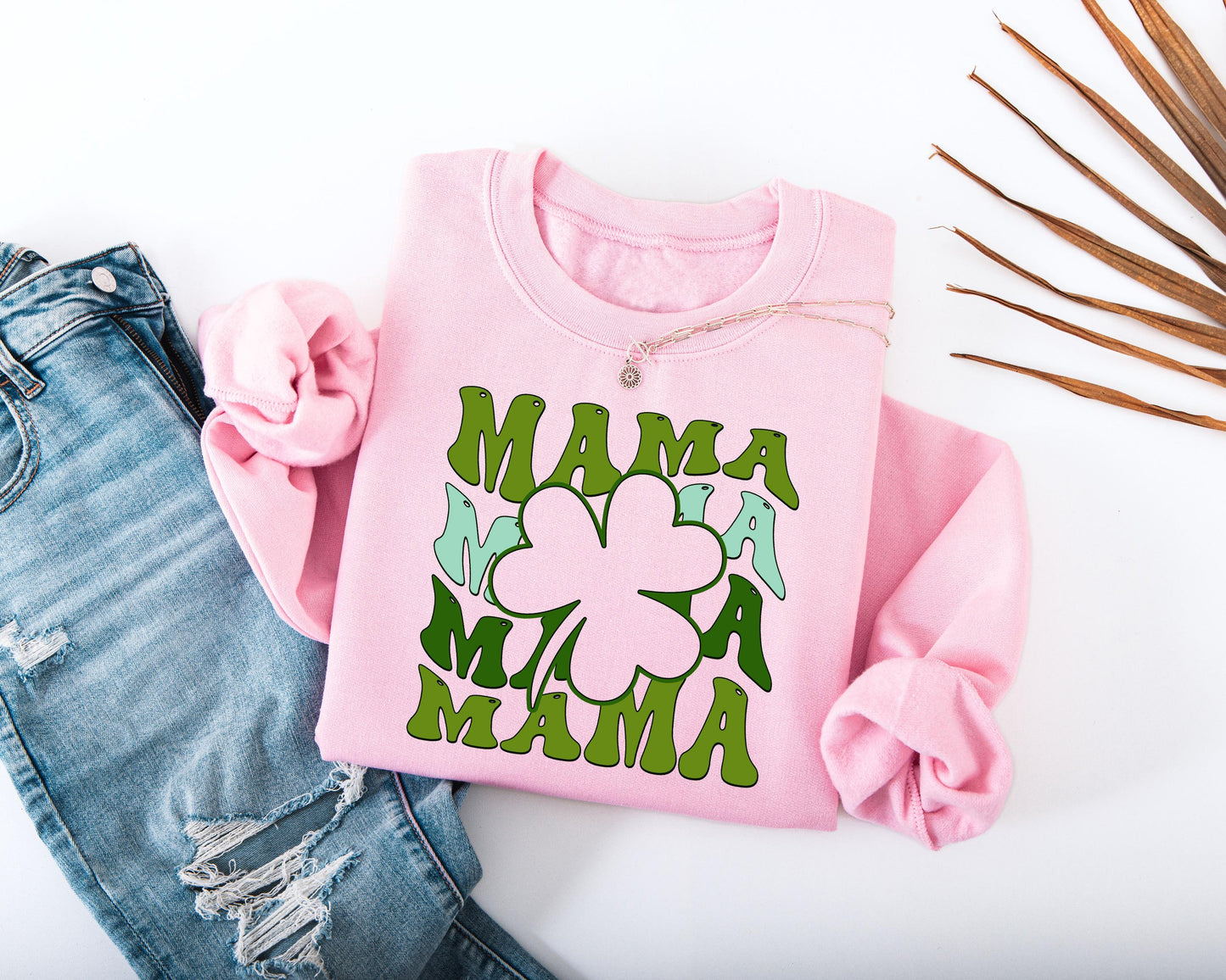Mama Shamrock Adult Sweatshirt
