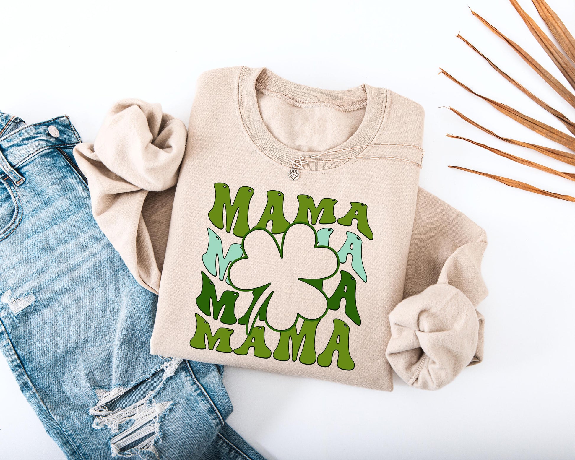 Mama Shamrock Adult Sweatshirt