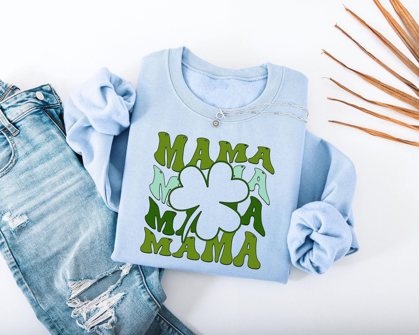 Mama Shamrock Adult Sweatshirt