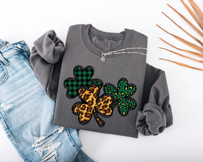 Three Shamrocks Adult Sweatshirt