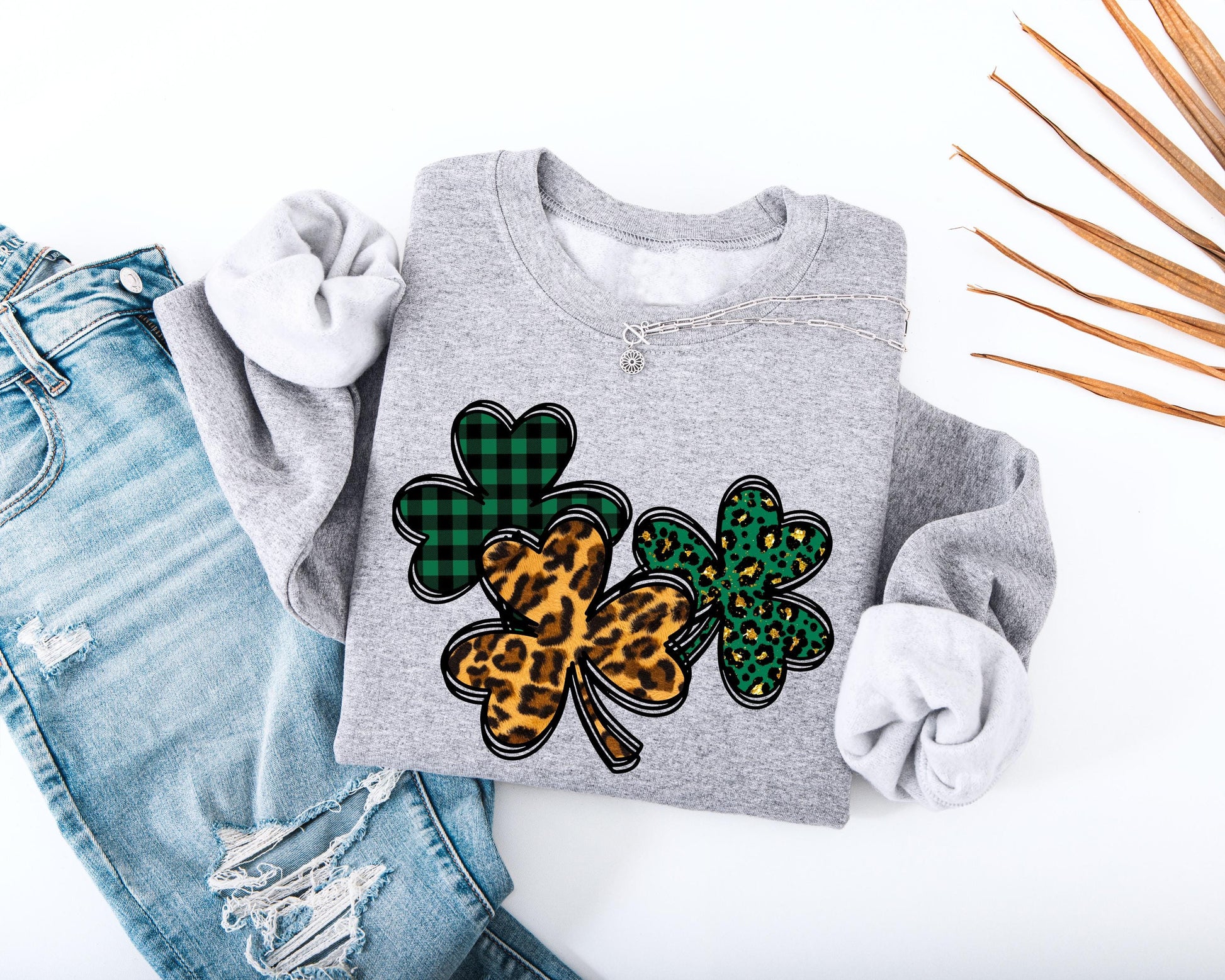 Three Shamrocks Kids Sweatshirt