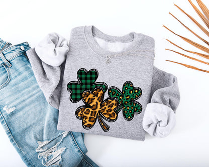 Three Shamrocks Kids Sweatshirt