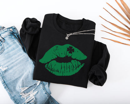 Shamrock Lips Kids Sweatshirt