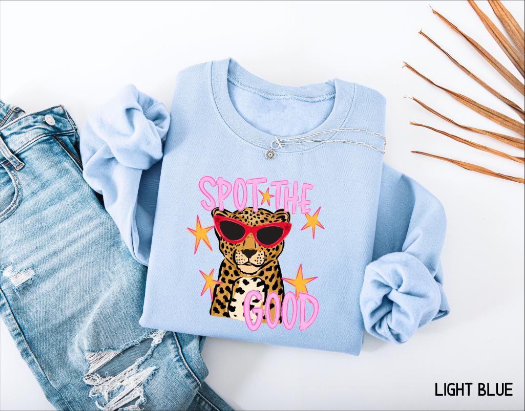 Spot The Good Leopard Adult Sweatshirt