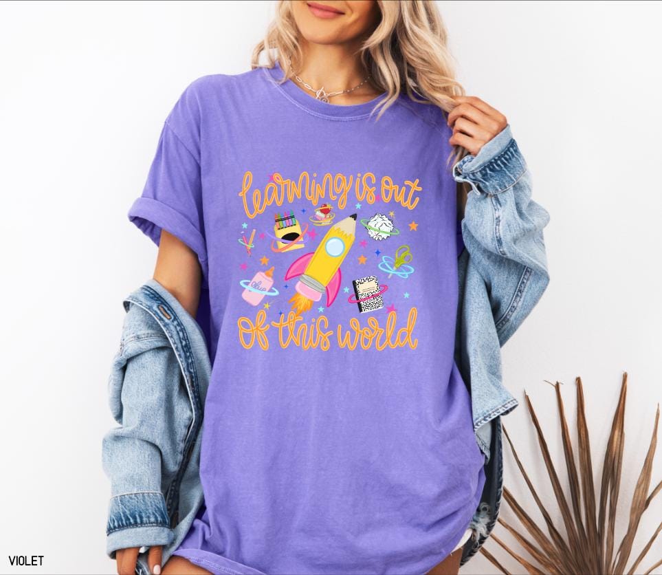 Learning is Out of This World Adult Comfort Colors T-Shirt