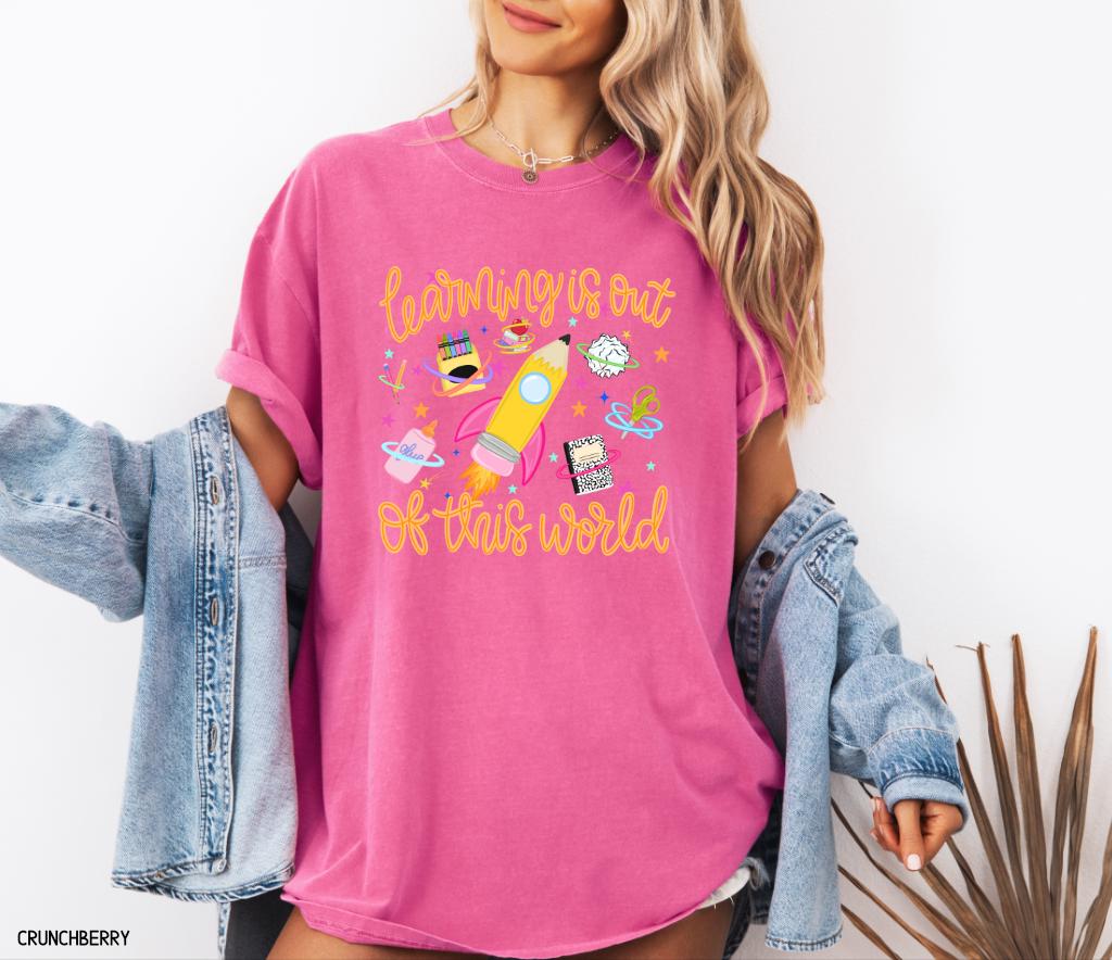 Learning is Out of This World Adult Comfort Colors T-Shirt