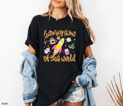 Learning is Out of This World Adult Comfort Colors T-Shirt