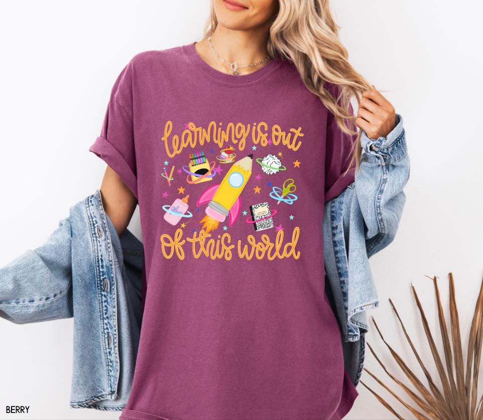 Learning is Out of This World Adult Comfort Colors T-Shirt