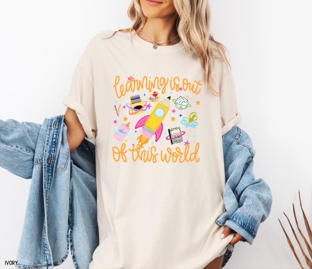 Learning is Out of This World Adult Comfort Colors T-Shirt