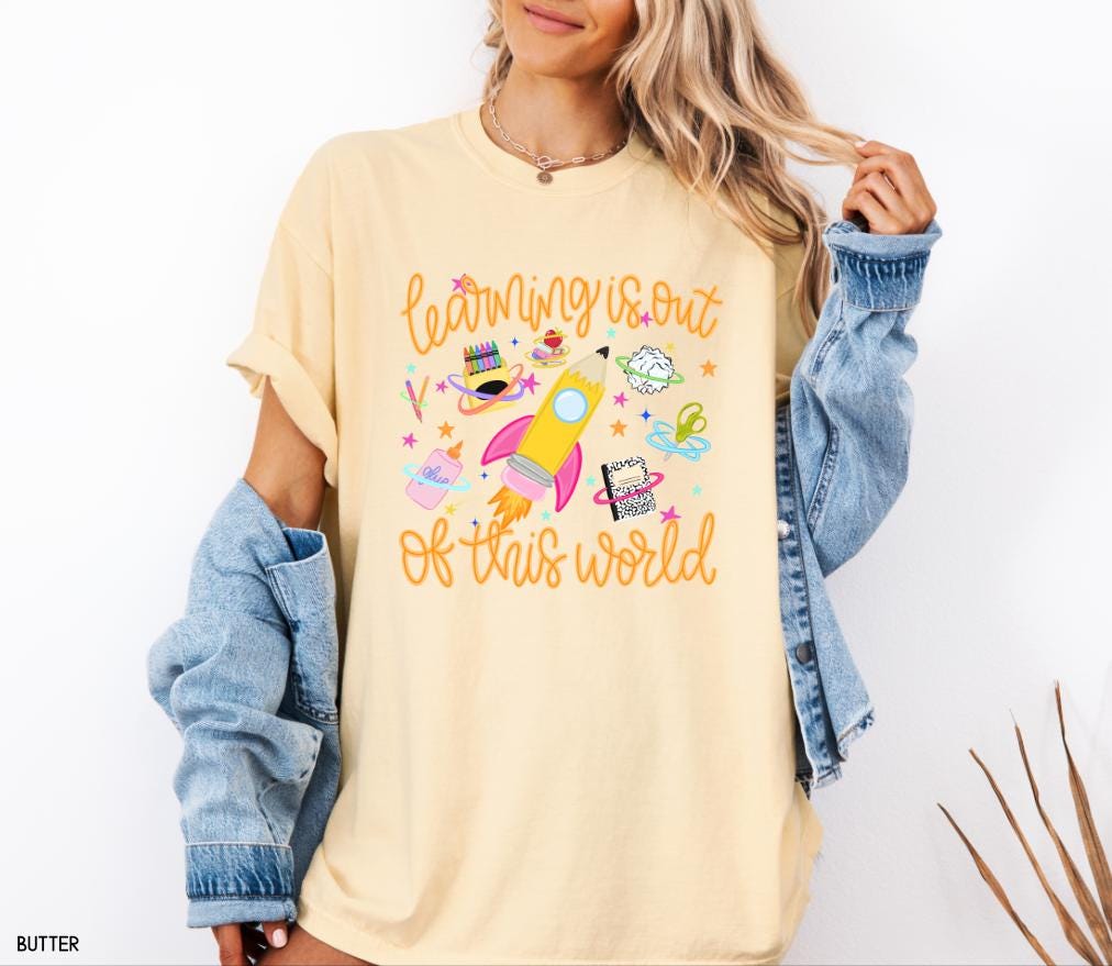 Learning is Out of This World Adult Comfort Colors T-Shirt