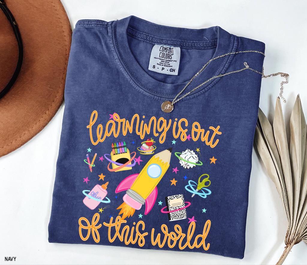 Learning is Out of This World Adult Comfort Colors T-Shirt