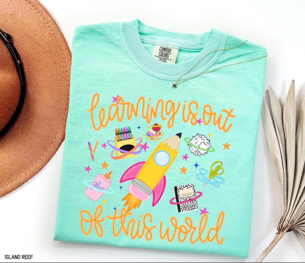 Learning is Out of This World Adult Comfort Colors T-Shirt